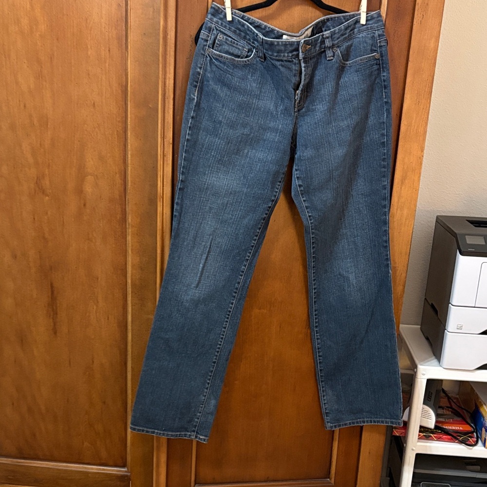 LOFT woMen's Medium Blue Straight Jeans